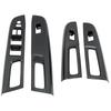 For Subaru WRX STI 2015- RHD Carbon Fiber Window Switch Panel Cover Door Armrest Lift Trim Black Interior Accessories 4Pcs