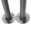 Retro Matte Black Stair Handrail, Safety Non-Slip U-Shaped Support Railing, 50kg/110.23lbs, 20*85cm