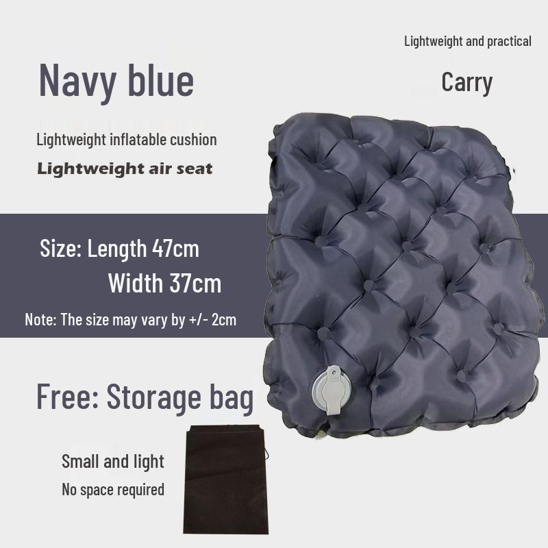 Portable Inflatable Half-Body Seat Cushion - Foldable Comfort for Office, Camping & Hiking