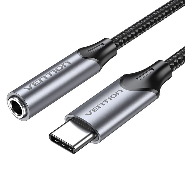 Adaptateur Audio Type-C Vers Prise Jack 3,5 Mm 3,5 Mm, DAC - Vention (BGMHA) - Gris