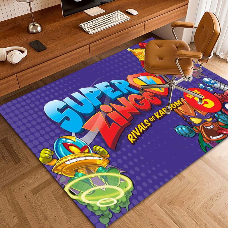 CustomizableCute cartoon super zings printed non-slip mat yoga mat door photography props kitchen mat area birthday gift