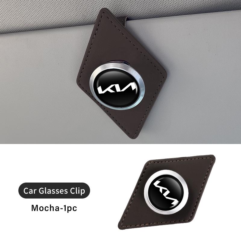 AEG1 For KIA Car Eyeglass Clip Card Ticket Holder Sun Glasses Storage Clip Accessories Rio K5 K2 Sportage Ceed Sorento Picanto