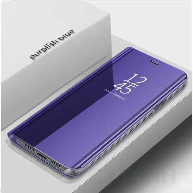 Mirror Leather Cases For Xiaomi Redmi Note 14 13 12 11 10 9 8 Pro Plus Redmi Note 12S 11S 10S 13C 12C Flip Magnetic Phone Cover