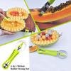 1pc Green 4 In 1 Fruit Cutter Scoop Carving Knife Fruit Dig Pulp Separator Fruit Platter Kitchen Gadgets Acces