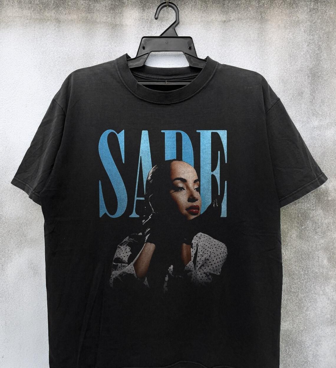 НОВЫЙ! Унисекс черная хлопковая футболка Sade Graphic Adu Размеры от S до 5XL M