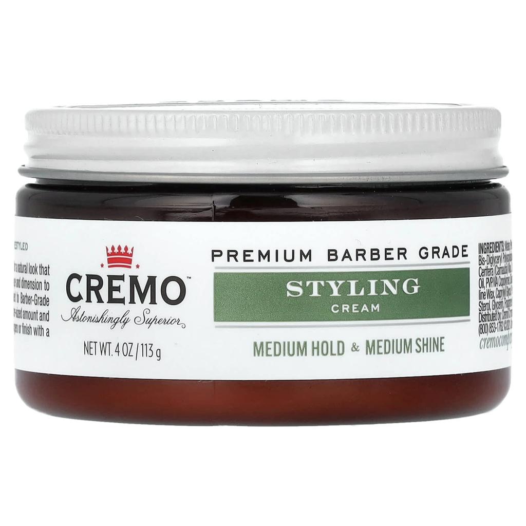 Styling Cream, Medium Hold and Medium Shine, 113G(4Oz)