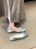 Fashion 2025Breathable Silk Ballerinas Ballet Flats Women Summer Autumn Slip On Loafers Square Toe Bowknot Flat Casual Shoes
