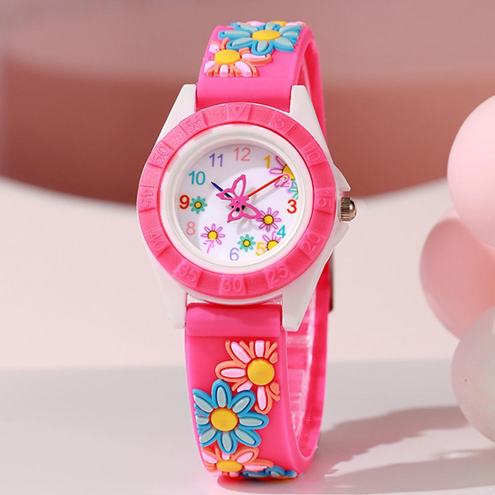 Sunflower Quartz Watch: Casual Fashion Silicone Strap for Women and Kids