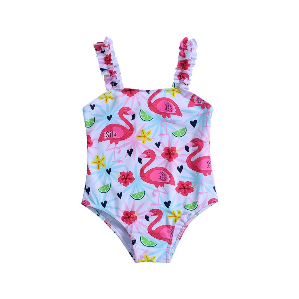 Girls' Flamingo Sling One-Piece Swimsuit