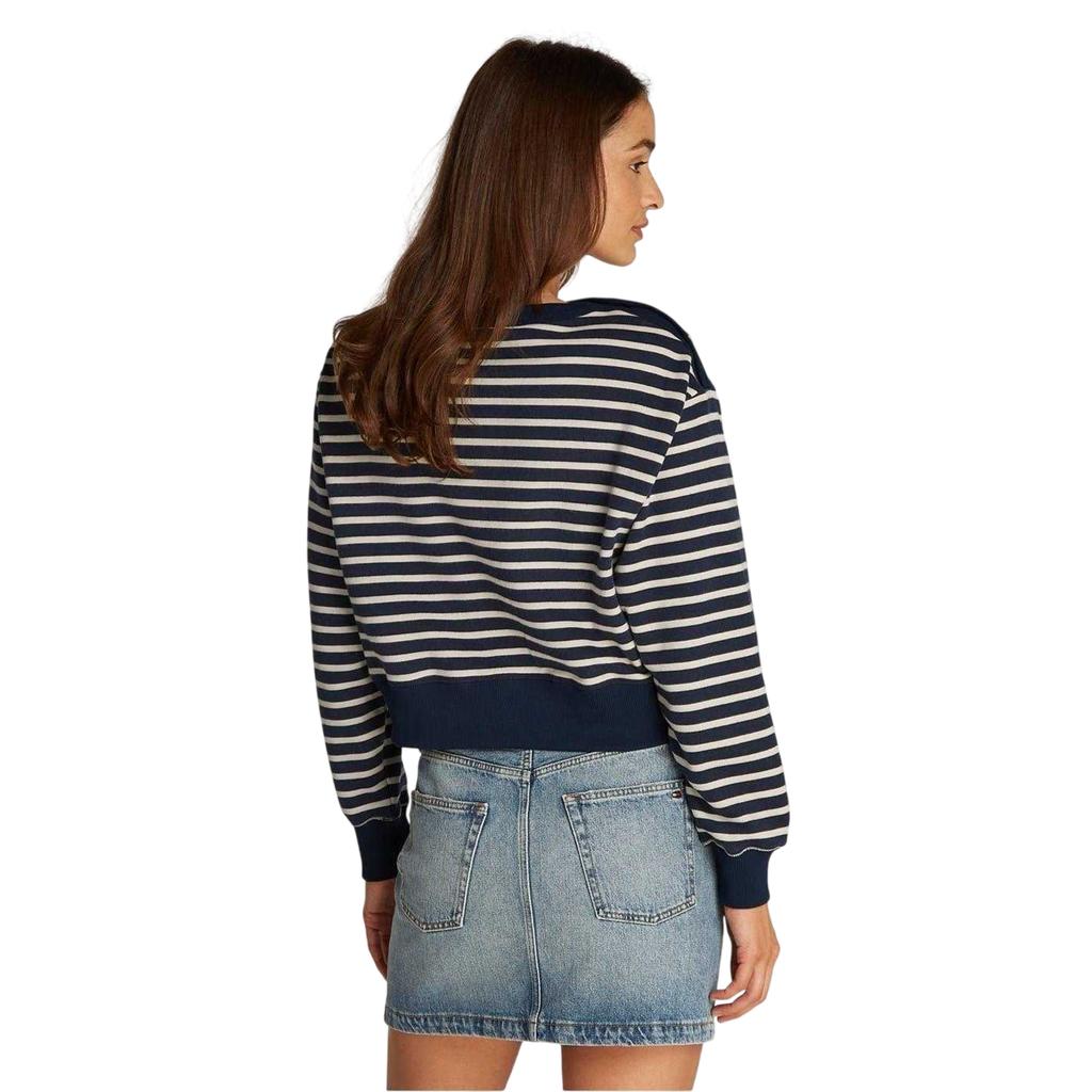 Tommy Hilfiger Womens/Ladies Striped Boat Neck Regular Sweatshirt