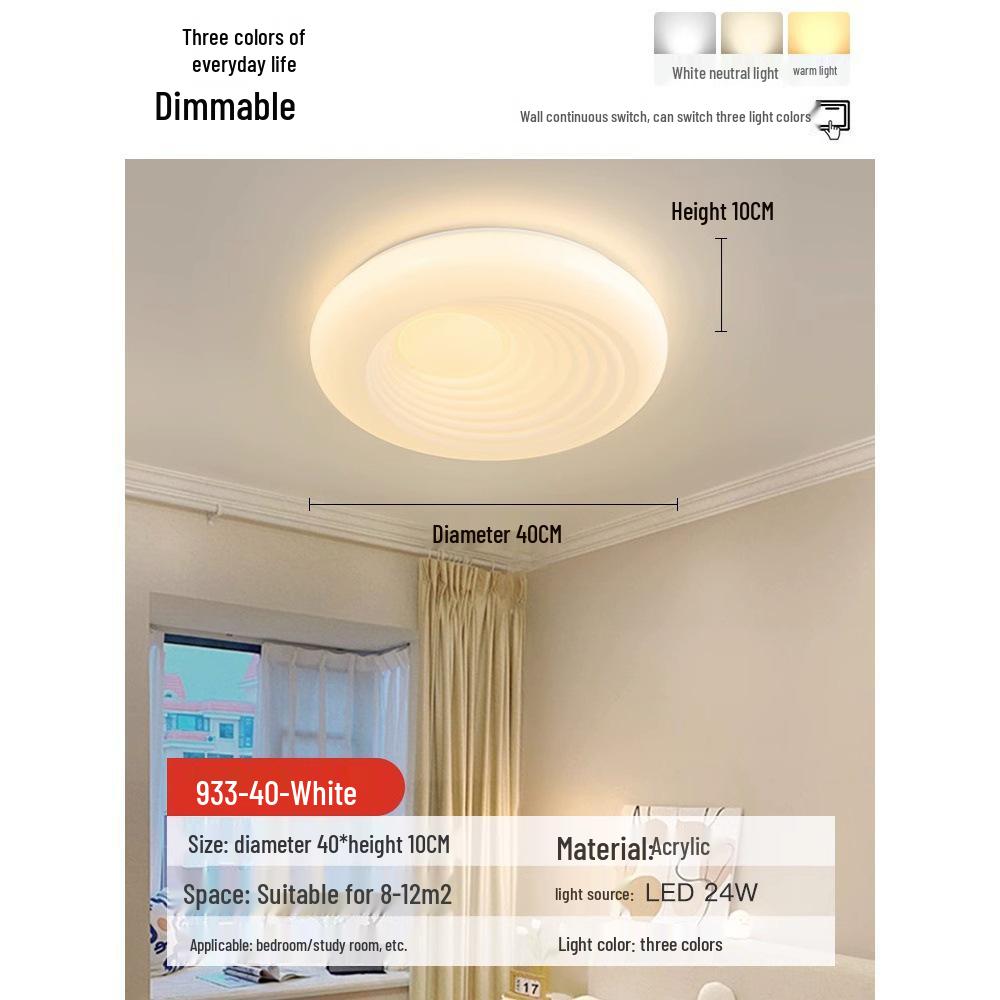 Creative Modern Cream Style Ceiling Lamp for Children's Bedroom and Study, Eye Protection Design