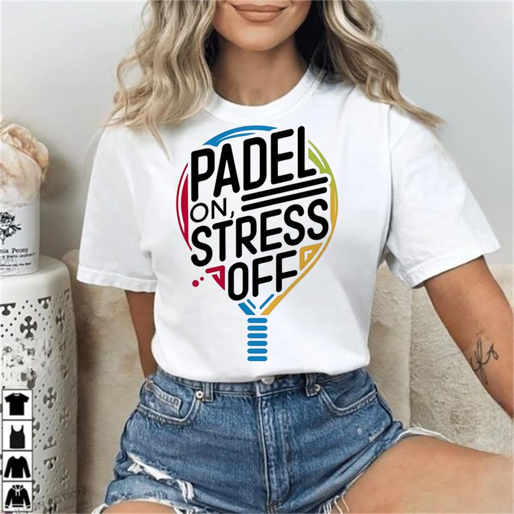 Padel Top Tees Wounisex Grunge Graphic Punk Kawaii University Breathable Top Tees Anime Trendy Comfortable Punk 2000s Digital