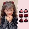Flocking Cat Ear Hairpin Heart Velvet Hair Clip Fashion Children's Hair Clip  Travel