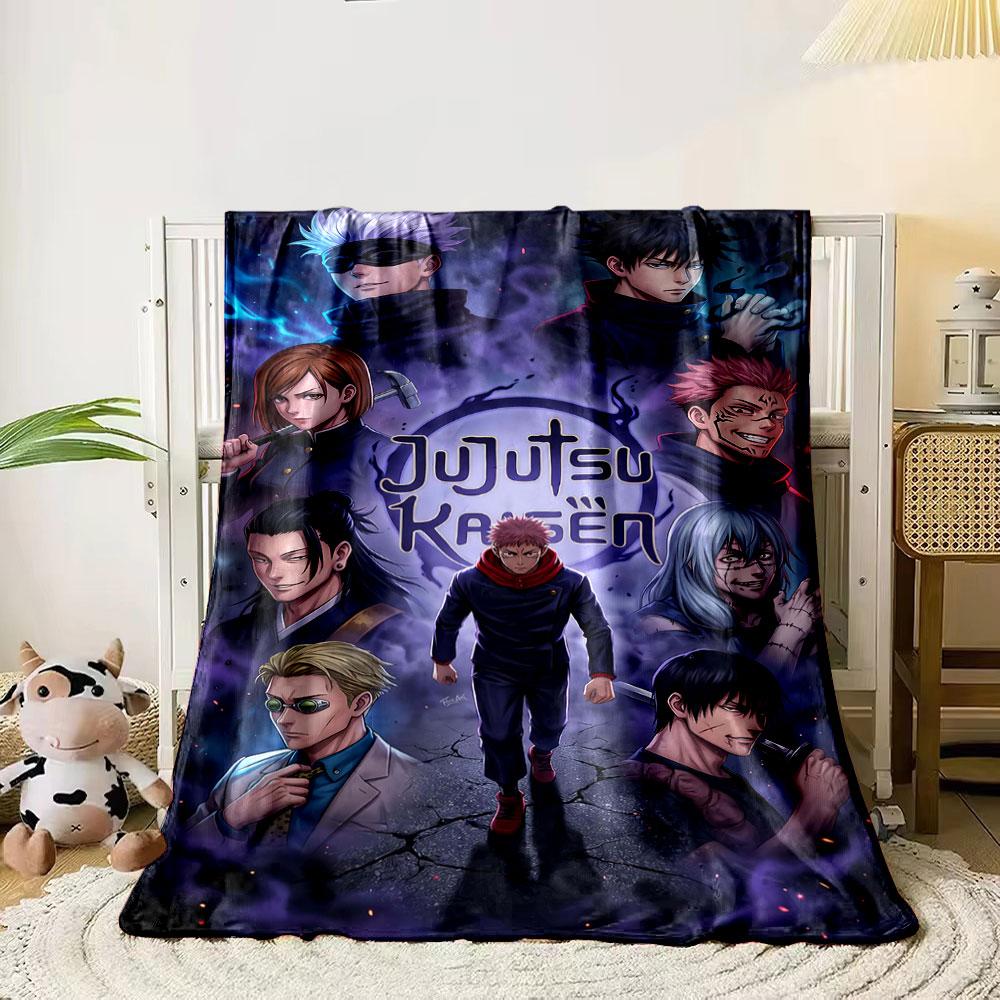 

Multiple characters surrounded by dark energy and glowing elements. for all seasons blanket lunch break throw gift 80cm x 120cm
