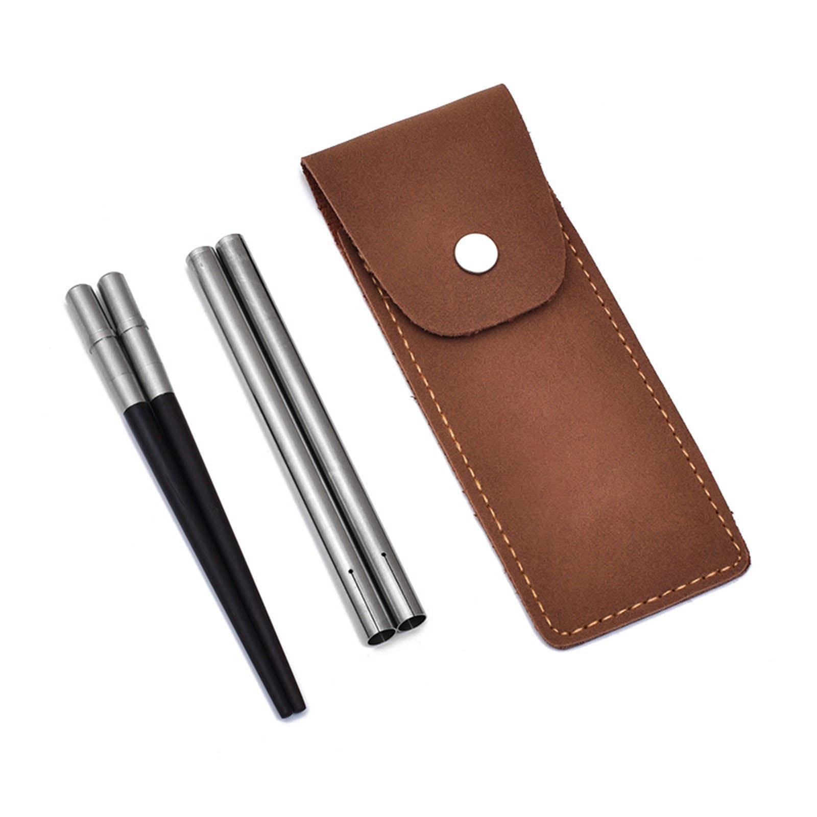 

Складные палочки для еды с футляром для хранения. Удобные для переноски съемные палочки для еды. Практичная посуда для обедов на открытом воздухе. G08