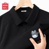 MINISO Men's Quick-Dry Polo Shirt with Ice Cat Logo