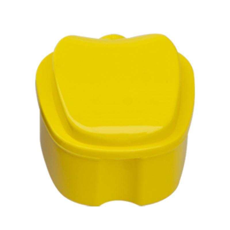 Durable Plastic Denture Case With Removable Drain Tray Multiple Color Options For Daily Oral Care Travel