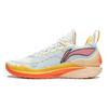 Li Ning Kids Lightweight Comfortable Durable Breathable Low Top Basketball Shoes Kids Sneakers White Orange YKBU056-1