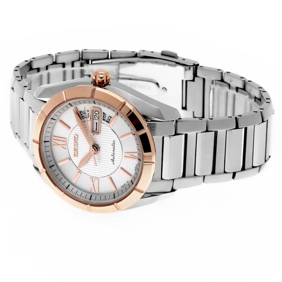 Seiko Presage Series Automatic Mechanical Movement Stainless Steel Strap Japanese and Korean Watch 39 Men's Watch White Dial SRP178J1