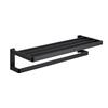 OIMG Black Wall-Mounted Towel Rack