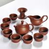 Heißer Verkauf Keramik Lila Ton Tee-Set Kung Fu Kanne Sieb Xishi Gaiwan Teekanne Serviertasse Teetasse Chinesisches Trinkgeschirr Hohe Qualität