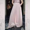 JK&JS Yao Tai Jing Chiffon Crinkle Wide-Leg Casual Pants