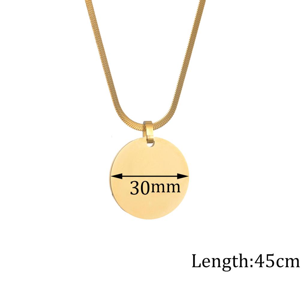 Atoztide Personalized Engrave Picture Name Necklace Stainless Steel for Women Strip Heart Blade Chain Pendant Jewelry Gift