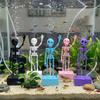 Glow In Dark Fish Tank Dance Skull Bubbler 3D Printed Water Wiggling Skeleton Decor  Gag Gift