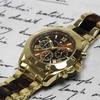 Salvatore Marra Chronograph Acetate Combination 20th Anniversary Limited Brand Watch Gold Brown [Salvatore Marra] Men's Watch, Strap, Edition,
