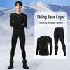 Men's Quick-Dry Compression Base Layer for Skiing, Running & Fitness - Winter Warm Plus Velvet