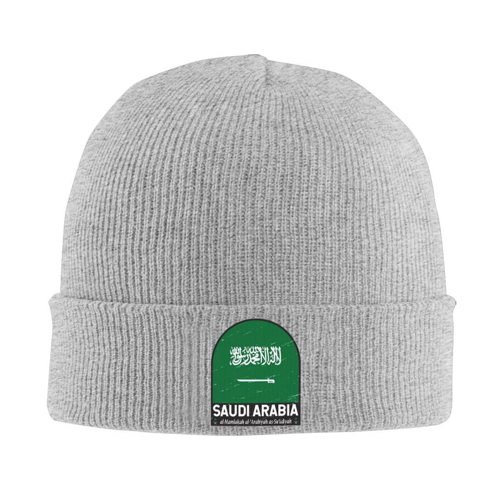 Saudi Arabia Flag Warm Knitted Cap Fashion Bonnet Hat Autumn Winter Outdoor Beanies Hats for Men Women Adult