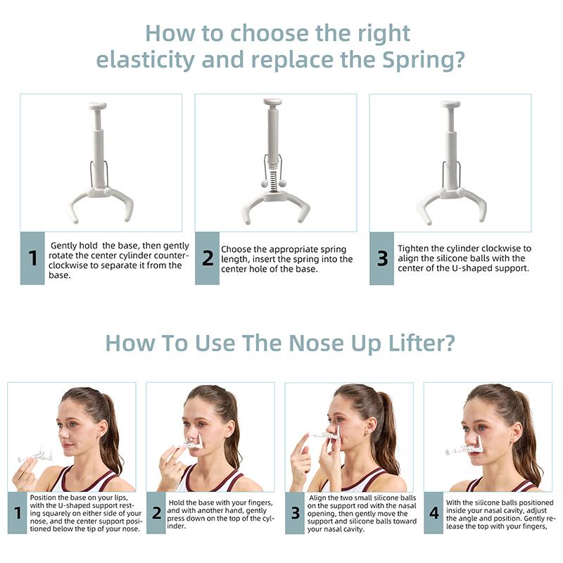 Nose Corrector Facial Nose Up Lifting Shaping Bridge Straightening Beauty Slimmer Device Soft Silicone Orthotic Nose Slimmer