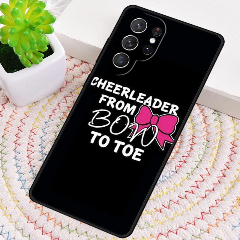 Cheerleader Cheer Pink Quote Phone Case for Samsung Galaxy Note 10 Pro S26 Ultra S23 S24 FE S25 S21 S22 PLUS Shockproof Cove