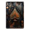 Poker Theme Aluminum Metal Sign Vintage Casino Game Room Wall Decor Plaque for Bar