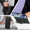 Full Back PC Cover Magnetic Phone Case with 360° Alloy Kickstand Holder Compatible with Galaxy Z Fold 7/6/5/4 with Glass Film