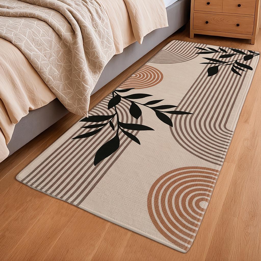 Modern Simple Home Carpet Easy to Clean Anti Slip Strip Kitchen Bedroom Carpet Bedside Carpet Home Decoration