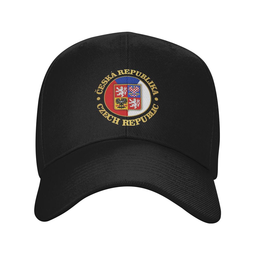 UnisexCzech Republic Coat of Arms Hat Vintage  Snapback Cap Adjustable Casual Headwear