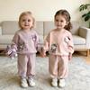 Niedliches Hoodie- und Hosen-Set für Mädchen, Herbst 2025 – Baby- und Kleinkind-Outfit für Frühling/Herbst