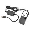 NP‑W126 Dummy Battery DC Coupler Power Adapter with USB Drive Cable for Fujifilm XT2 XT3 XT20 XH1 XT20 X100F