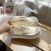 Mango breiter Kopf großer Kopf Leinenschuhe Sommer neue atmungsaktive flache Sohle Schuhe