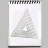 Triangular Cutting Dies Lace Embossing Die Cuts Stencil for Cardmaking DIY Alb