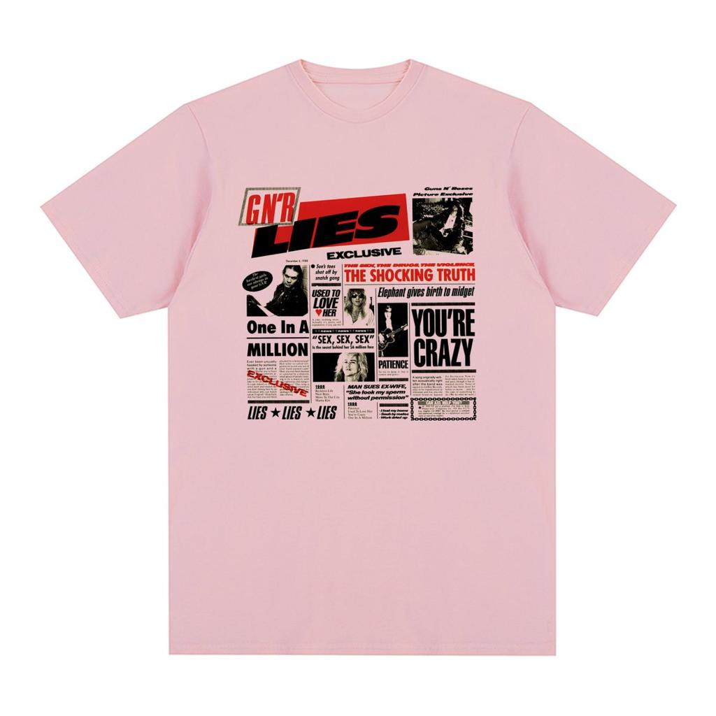 Guns N Rose Rock N Roll Vintage T-shirt Clothing Music Band Cotton Men T Shirt New Tee Tshirt Womens Tops