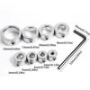 Adjustable Drill Stop Collar Metric Shaft Positioner Set Drill Stoper Collar  Woodworking