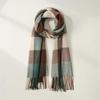 2025 Autumn/Winter Mid-Length Warm Plaid Scarf: Japanese & Korean Sweet Fashion Shawl