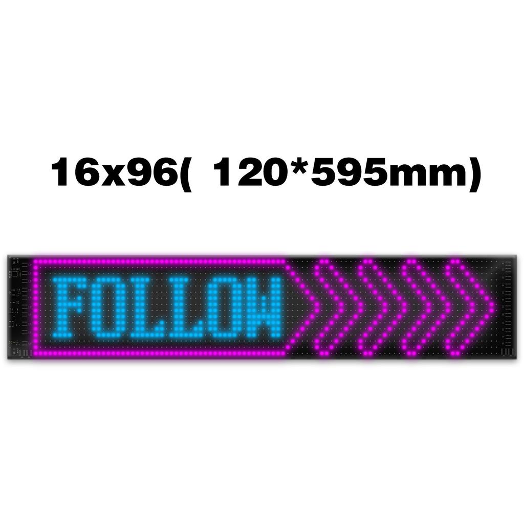 Scrolling LED Sign Programmable LED Sign Bluetooth APP Control Bright Scrolling Text Animations Car Store Christmas Advertising