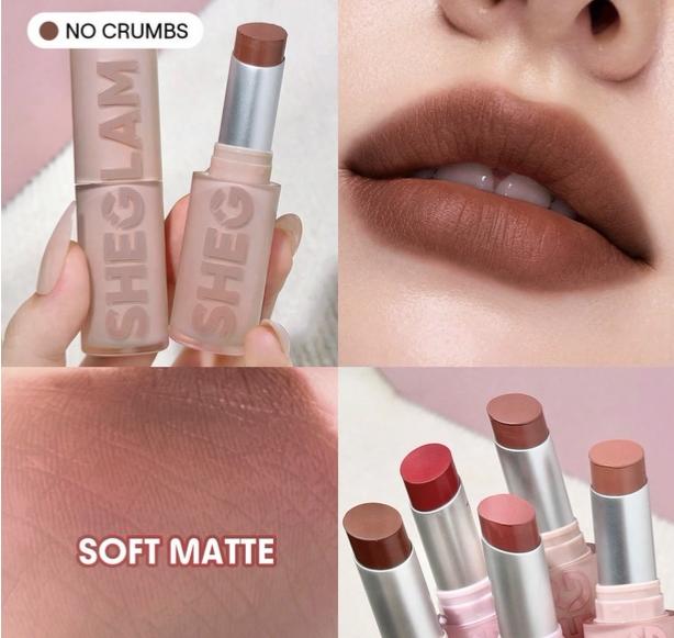 Sheglam's New Lightweight Matte Matte Autumn and Winter Lipstick Lip Veil Cushion Is Not Drying Out