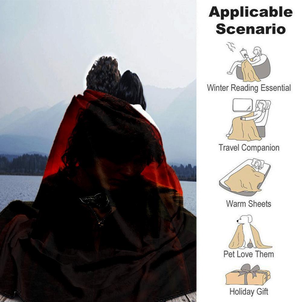 1pc Lord of the Rings Flannel Blanket Soft Warm Throw for Home, Office, Travel, All-Season Cozy Bedding GiftL1076