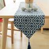 Table Runner Jacquard Bed Runner With Tassels Wedding Party Home Narrow Coffee Table Runners Modern For Dinning Table Decoration