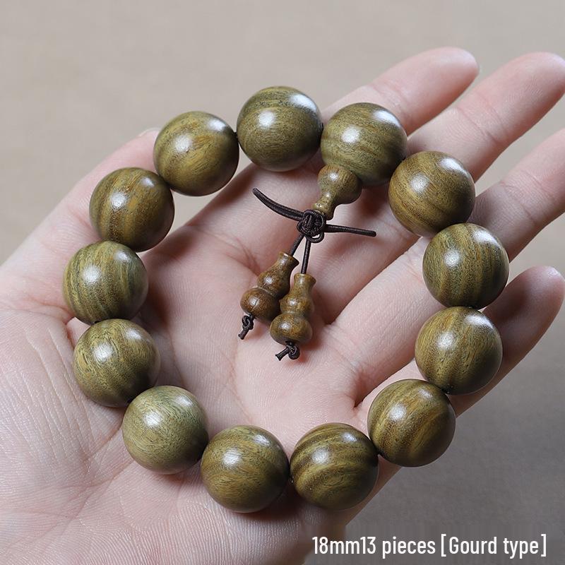 Argentina Green Sandalwood Men's and Women's Bracelet - 108 Beads, Prayer Beads of Yu Sandalwood & Rosewood.