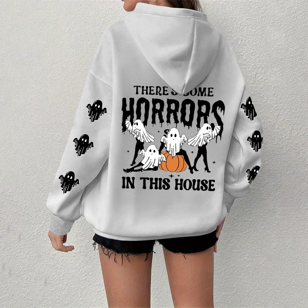 Women's Sweatshirt Casual Long Sleeve Atmosphere Top Loose Popular Round Neck Pullover Sweatshirt Top